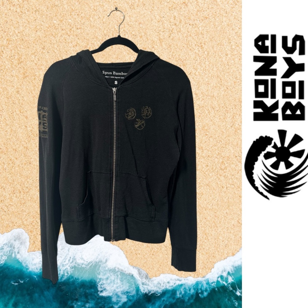 Kona Boys Spun Bamboo Zip Hoodie,‎ Size S, MSRP $50